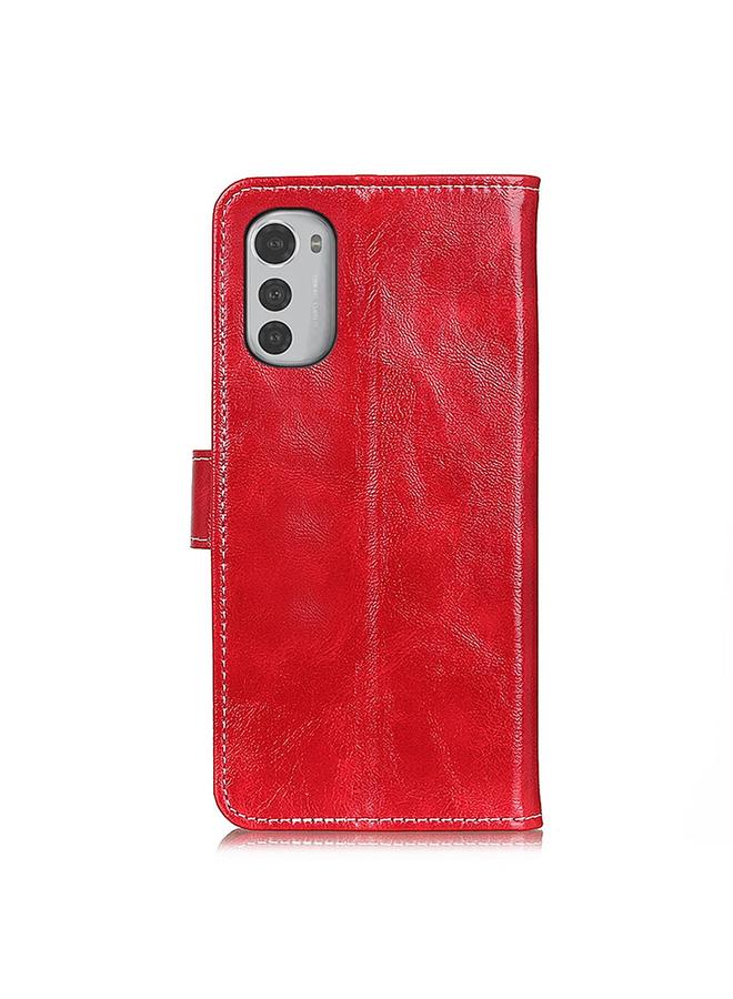 S-TOP Case For Motorola Moto E32 4G Retro Crazy Horse Texture Horizontal Flip Leather Phone Case - Image 3