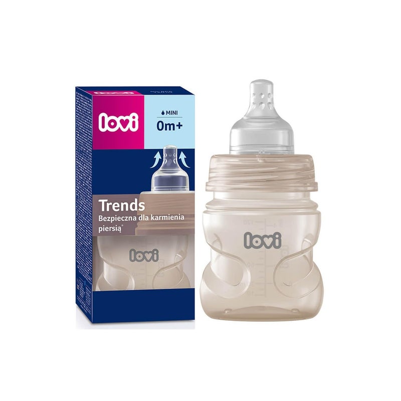 LOVI Trends bottle 120ml with teat 0+m-BEIGE - Image 2