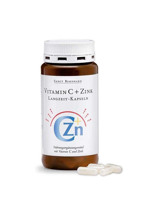 Sanct Bernhard Vitamin C + Zinc Slow Release ,180 Capsules - Image 1