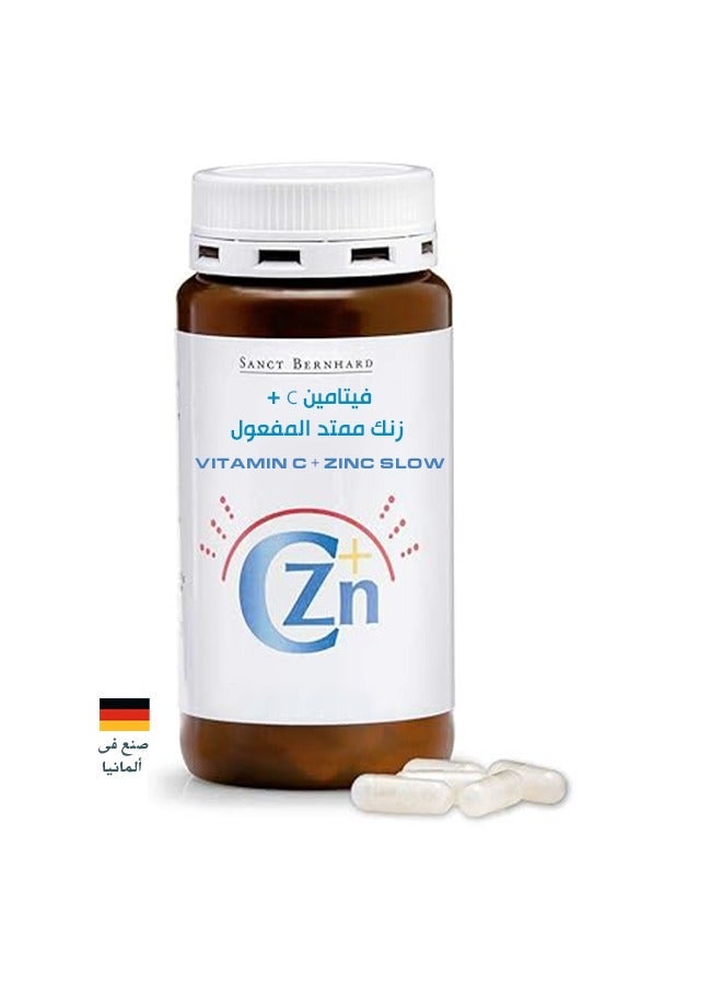 Sanct Bernhard Vitamin C + Zinc Slow Release ,180 Capsules - Image 2