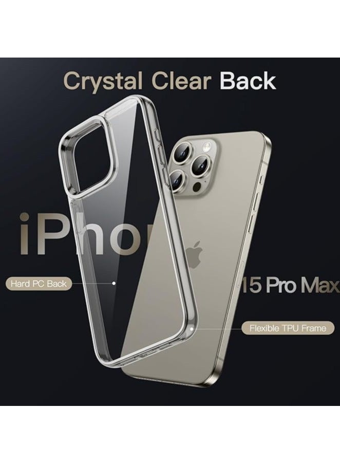 نفس Magsafe Case for iPhone 15 Pro Max, Non-Yellowing Shockproof Phone Bumper Cover, Anti-Scratch Clear Back (Clear) - Image 5