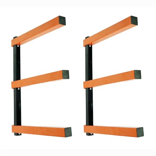 KASTFORCE KF1004 Lumber Storage Rack 3Level System 110lbs per Level with Durable Sheet Metal Screws Wood Rack