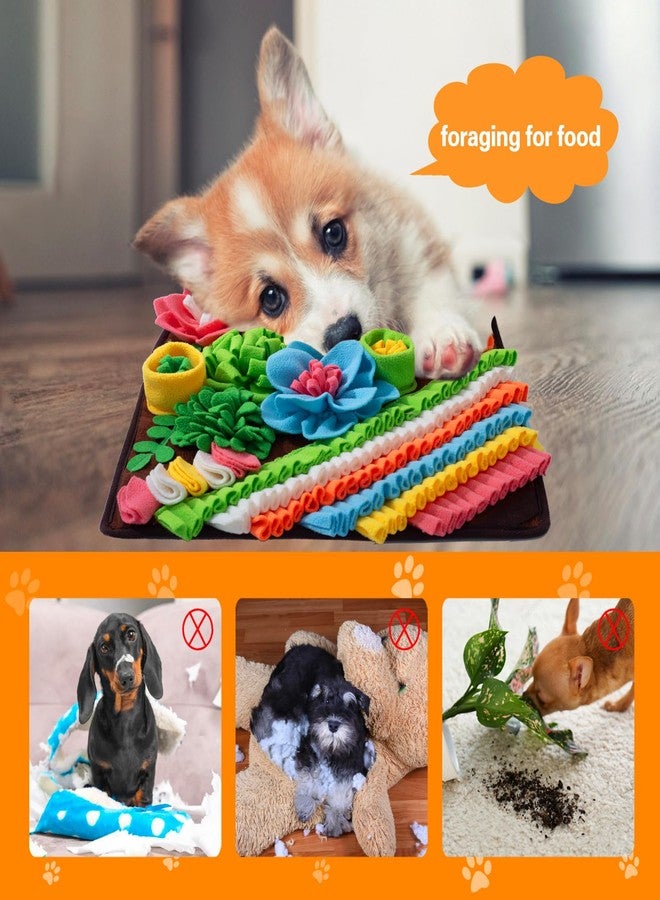 Oliumt Snuffle Mat for Dogs, Sniff Mat Slow Feeding Mat for Small Pets Cats, Rabbits - Help Stress Relief and Training - Stimulate Your Pet's Foraging Skills! (Brown) - Image 3