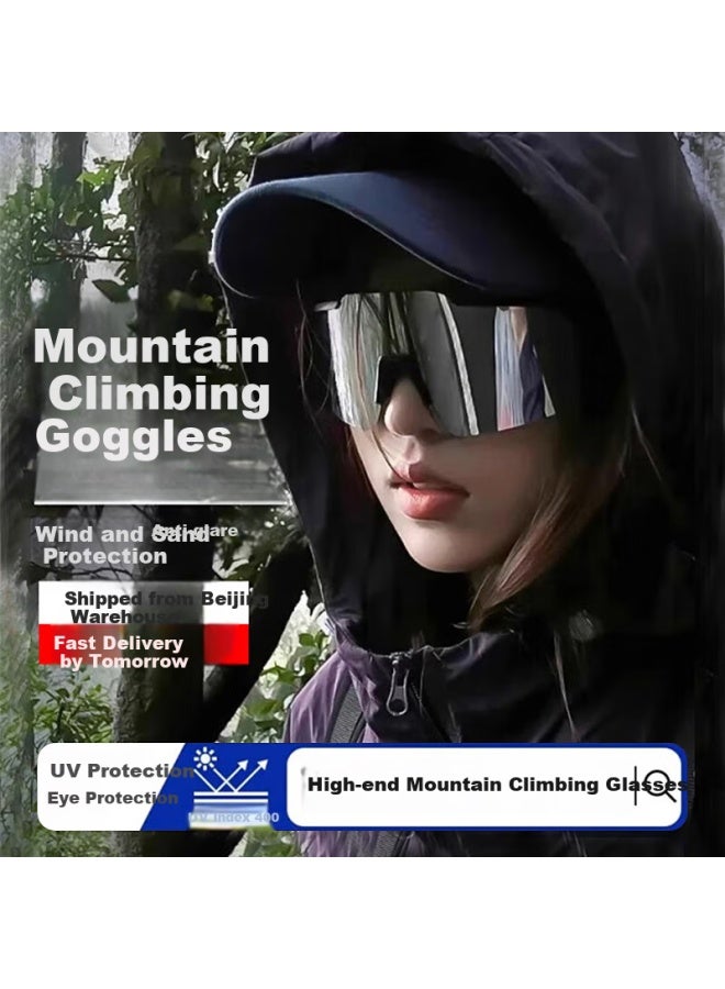 Gogosoon Cycling Gl Windproof Sand Outdoor Sungl Uv Protection Mountain Climbing Goggles Round Face Aviator - Image 2