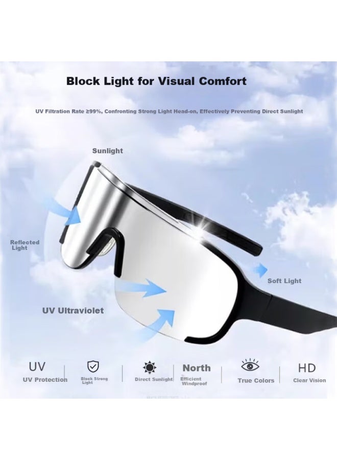 Gogosoon Cycling Gl Windproof Sand Outdoor Sungl Uv Protection Mountain Climbing Goggles Round Face Aviator - Image 4