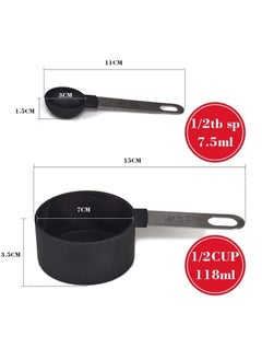 Generic Measuring Spoons for Spices, Flour, Sugar, Salt - 8 Piece Measuring Cups and Spoons Set, Measuring Cups and Spoons with Stainless Steel Handle and Stackable Design for Measuring Dry or Liquid Ingredients, Measuring Set for Kitchen, Cooking, Baking - Measuring Spoons Set - Measuring Spoons Set with Stainless Steel Handles, Dosing Spoon, Measuring Cups Set for Kitchen, Cooking, Baking, Measuring Dry Liquids - Measuring Tools Standard Kitchen Measuring Cups Food Prep Supplies Measuring Salt, Sugar, Salt, Spices - Measuring Spoons for Spices - Measuring Spoons for Cooking  - Image 5