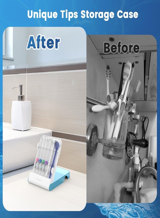 Oralphi Replacement Tips for Waterpik, Water Flosser Replacement Heads Parts for Waterpik Oral Irrigator (6 Tips Different & Storage Case Bundle) - Image 5