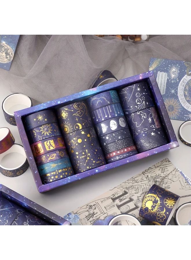 Vast Stars Washi Tape 20pcs Box Vintage Planet Universe DIY Decorative Stickers - Image 2