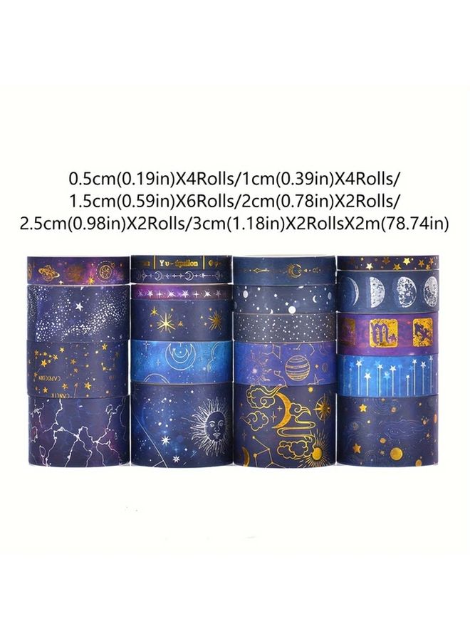 Vast Stars Washi Tape 20pcs Box Vintage Planet Universe DIY Decorative Stickers - Image 4