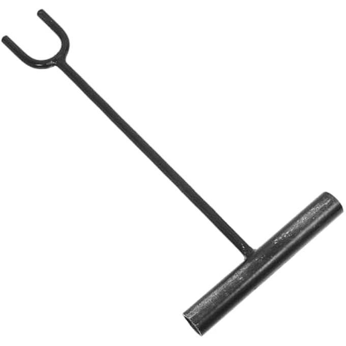 HANDLE UTILITY KEY FOR WATER VALVE SHUT OFF LONG ROD DESIGN VERSATILE FORK FOR EASY OPERATION ESSENTIAL TOOL FOR QUICK WATER CONTROL IN PLUMBING HEATING APPLICATIONS - Image 1