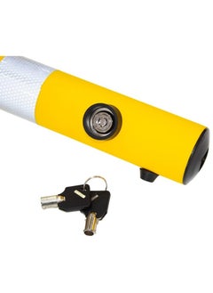 BERRY Berry 650MM Reflective Yellow Parking Barrier Post | Easy-to-Operate Anti-Manual Lock with Key Lock | Plastic Anti-Parking Bollard  - Image 3