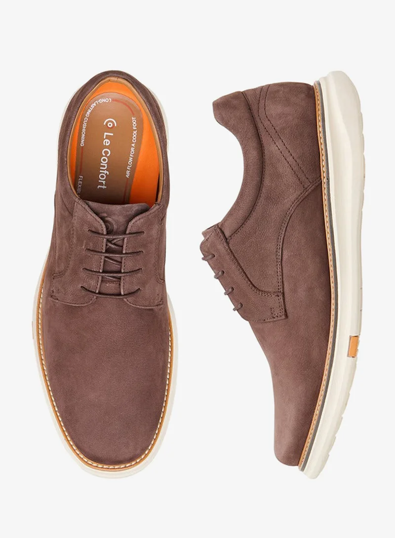 Le Confort Leather Solid Lace-Up Sneakers