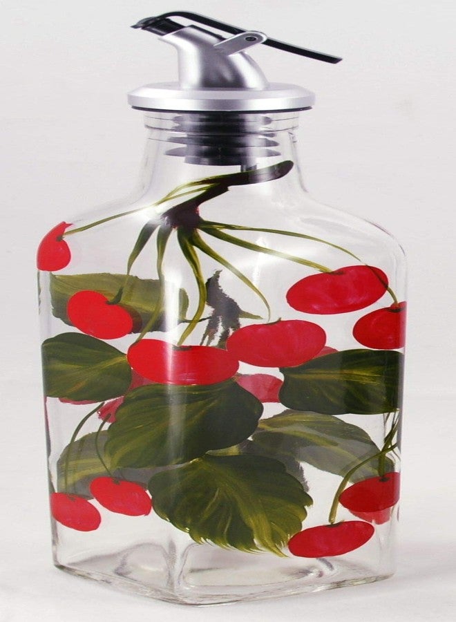 Grant Howard 52127 Cherries Hand Painted Oil and Vinegar Cruet, 16 oz. - Image 3