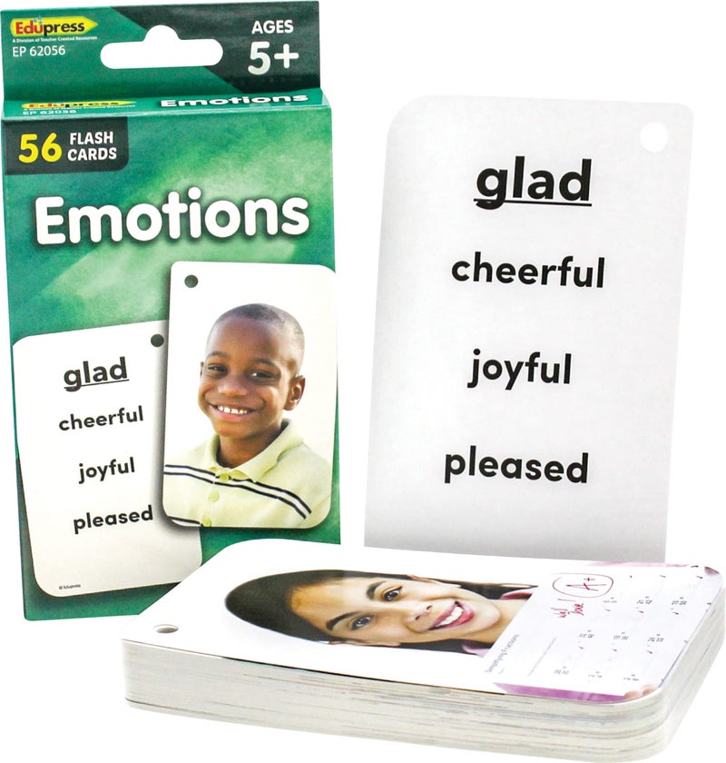 Teacher Created Resources Emotions Flash Cards (EP62056) 0.75 H x 6.125 L x 3.25 W - Image 1