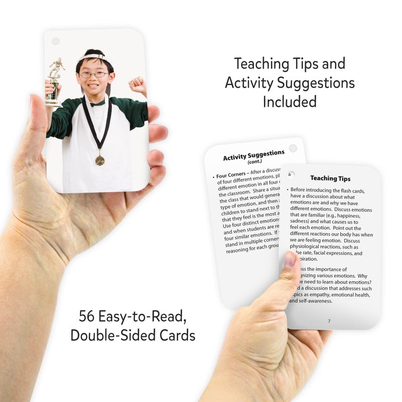 Teacher Created Resources Emotions Flash Cards (EP62056) 0.75 H x 6.125 L x 3.25 W - Image 3