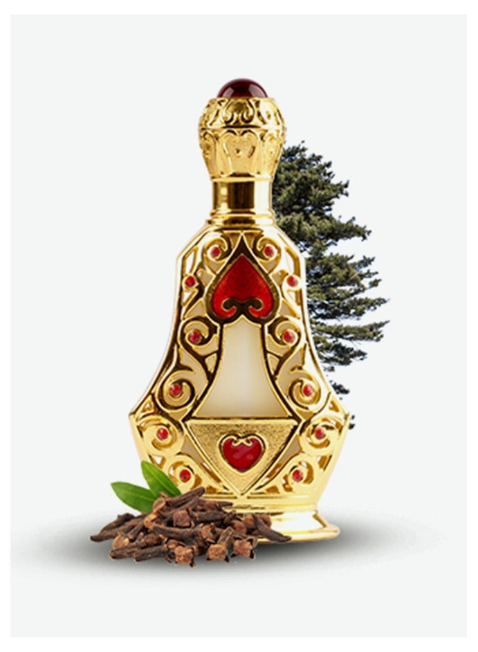 Oud Khaleeji Attar Fatima 20ML – Oriental Spicy Attar for Men & Women – Halal Alcohol-Free Perfume Oil – Long Lasting Arabic Fragrance Concentrate  - Image 1