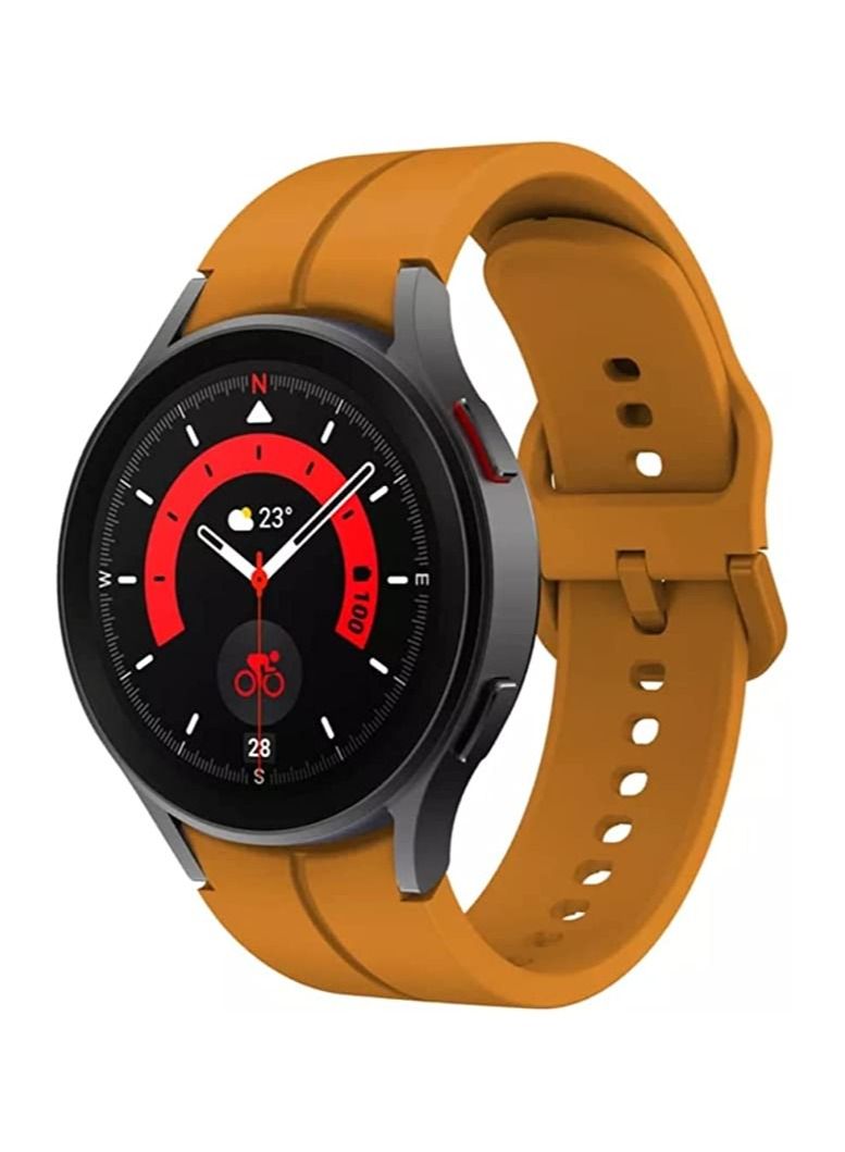 Silicone Replacement Strap Compatible with Samsung Galaxy Watch 5 Pro 45mm | Galaxy Watch 5 44mm / 40mm | Galaxy Watch 4 - Image 1
