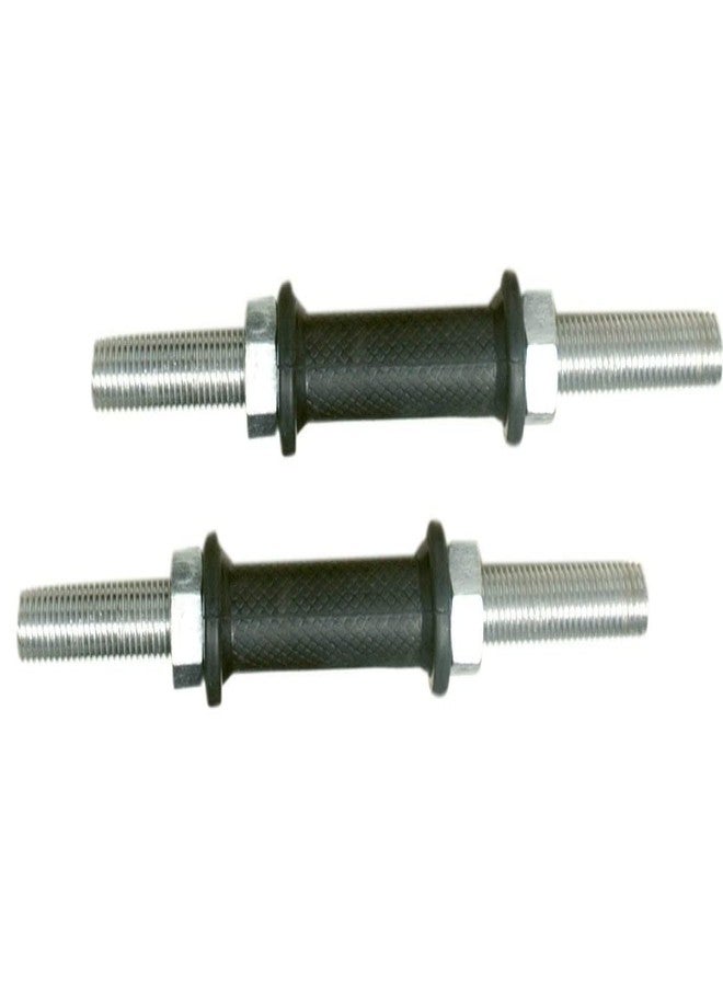 MORIKUS Plastic Dumbbell Rods with Fibre Grip with Locks, 14 Inch, Silver (Steel) - Image 3