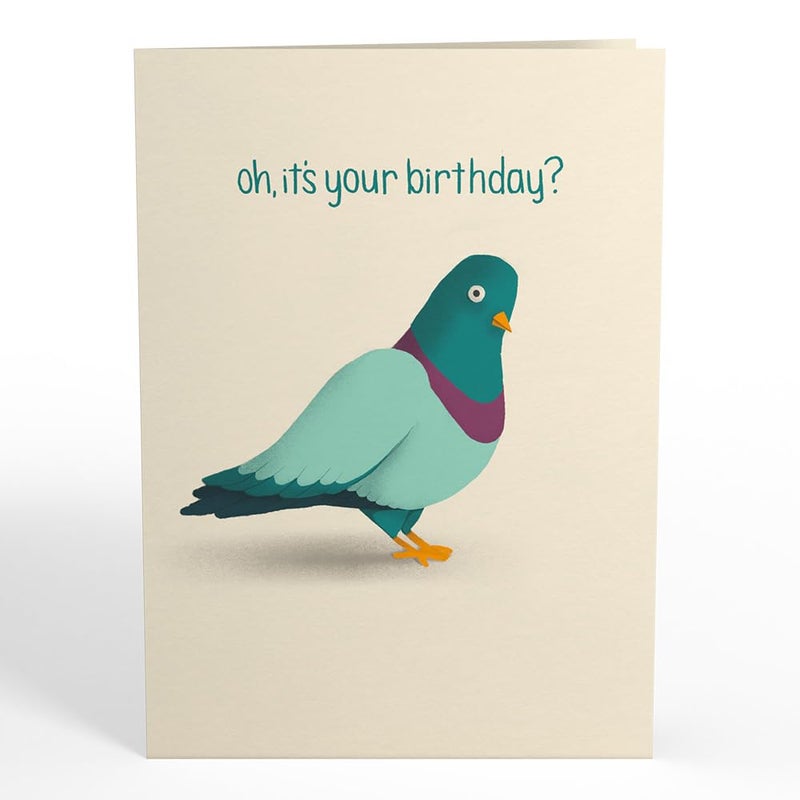 Lovepop 'That's Coo' Pigeon Funny 3D Pop-Up Birthday Card - for Him, Her, Kids, Boys, Girls, Men, Women - 5" x 7" - Envelope Included - Image 4