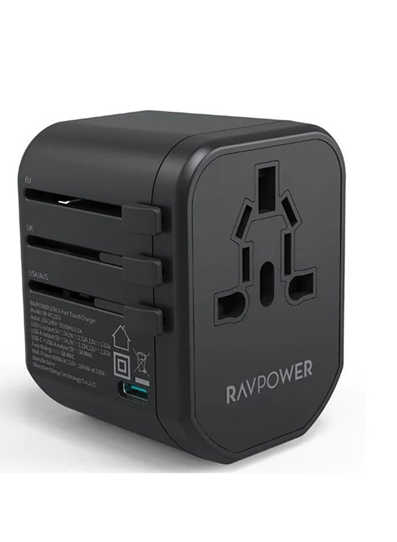 RAVPOWER Power bank + home charger + car charger - Image 3