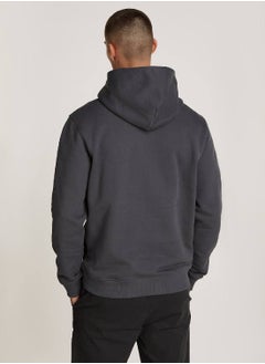TOMMY JEANS Men's  Badge Terry Regular Fit Hoody , Grey - Cotton  - Image 3