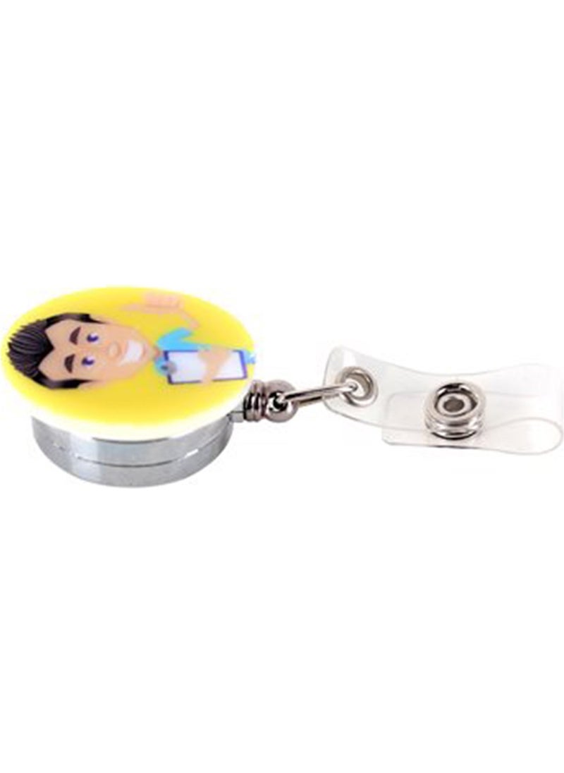 Nur Medikal Giyim - Nur Medical Clothing Doctor Themed Yoyo Name Badge - Image 1