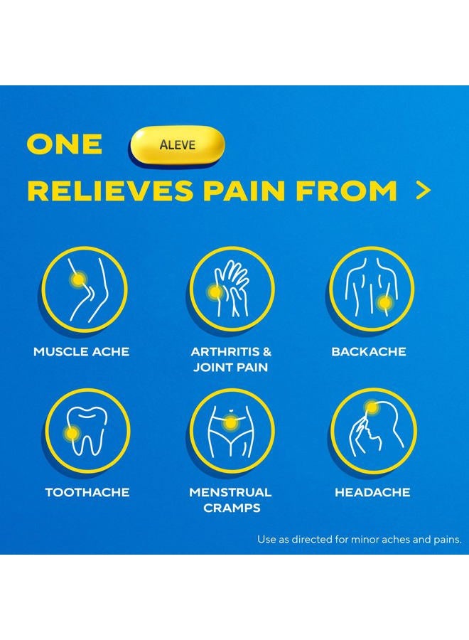 Aleve Gel Caps, Naproxen Sodium for Pain Relief ‐ 90 Count, 90 Count - Image 3