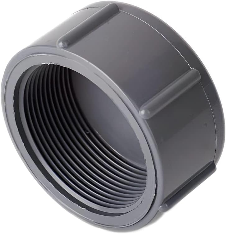 RACO Flat working surface High Pressure PVC Pipe Fittings for Plumbing Water Transfering Home Industrial and Municipal Applications (3/4 INCH, THREADED END CAP) Low wear optimized design - Image 1