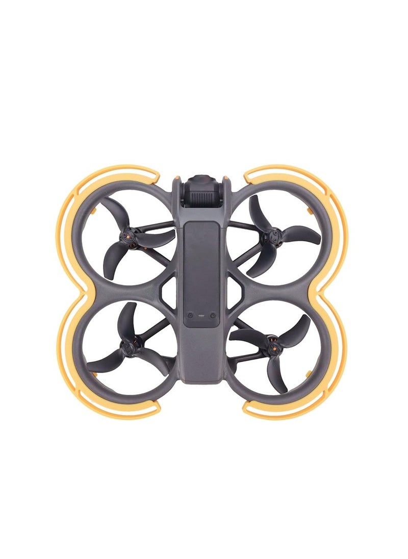 SYOSI Propeller Guard Protector for DJI Avata 2, Minimal Weight and Anti-Collision, Anti-Collision Protective Bumper Ring Impact Protectors，Protects Propellers During Takeoff and Landing (Yellow)  - Image 1