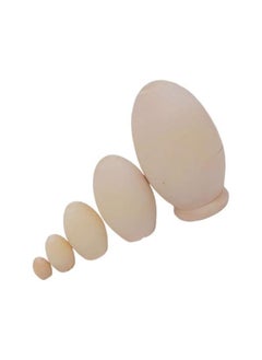 klarako Blank Matryoshka Doll 1 Set Unpainted Wooden Nesting Dolls Egg Matryoshka Dolls DIY Craft Unfinished Blank Dolls Easter Party Favors Gifts Nesting Dolls  - Image 5