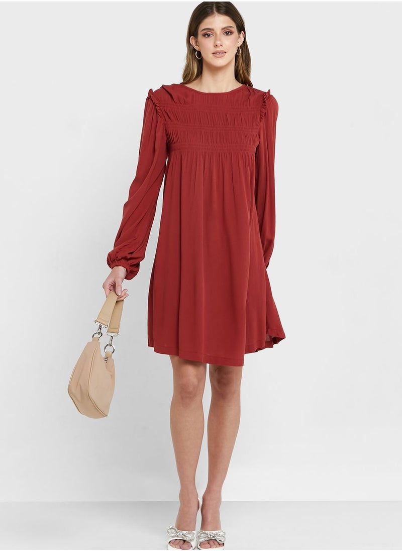 VERO MODA - Pleated Yoke Dress - Image 1