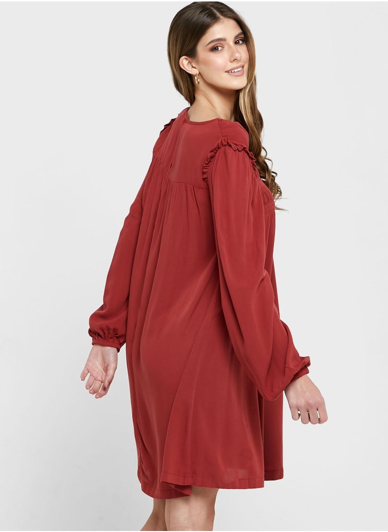 VERO MODA - Pleated Yoke Dress - Image 1