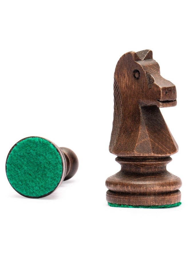Wegiel Handmade European Professional Tournament Chess Pieces With Wood Storage Case - Image 3