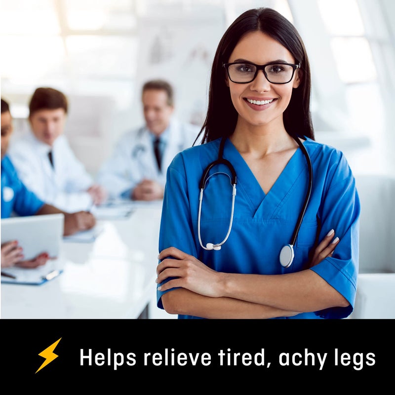 FUTURO جوارب FUTURO الشفافة العالية للسيدات، كبير، لون بشرة، خفيف (8-15 مم/زئبق) - Image 4