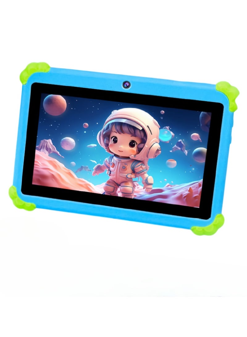 AROAQ NPAD703 7 Inch Wifi Tablet, 3200mah Portable Learning Educational Children Tablet, 4GB RAM 128GB ROM Lightweight Kids Android Pad For Learning Gaming, (1pc, Blue) - Image 1