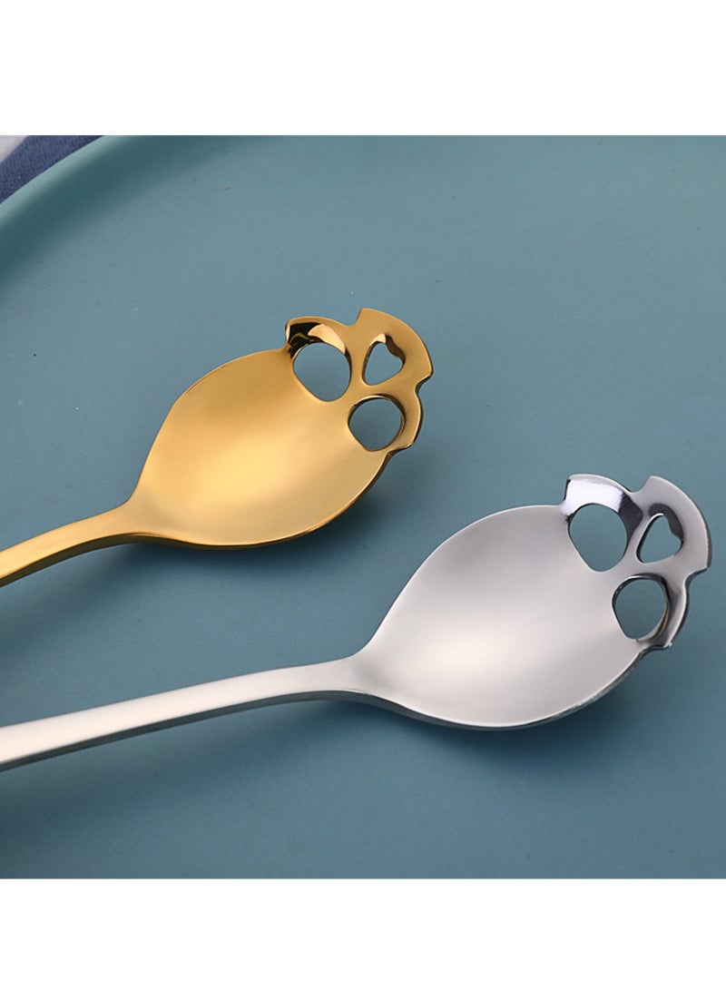 Stainless steel spoon mixing spoon 304 creative shape restaurant creative tableware coffee spoon - Image 2