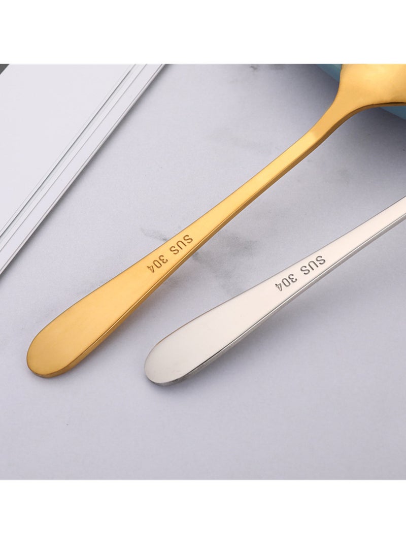 Stainless steel spoon mixing spoon 304 creative shape restaurant creative tableware coffee spoon - Image 3