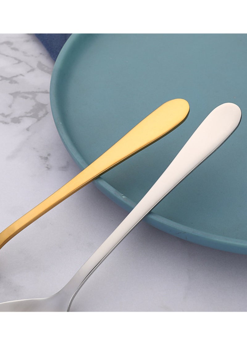 Stainless steel spoon mixing spoon 304 creative shape restaurant creative tableware coffee spoon - Image 4
