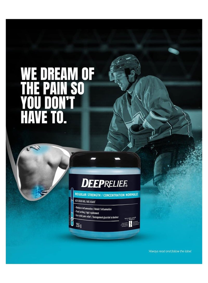 Deep Relief جل تخفيف الألم البارد العادي، يقلل الالتهاب، 255 جرام - Image 5