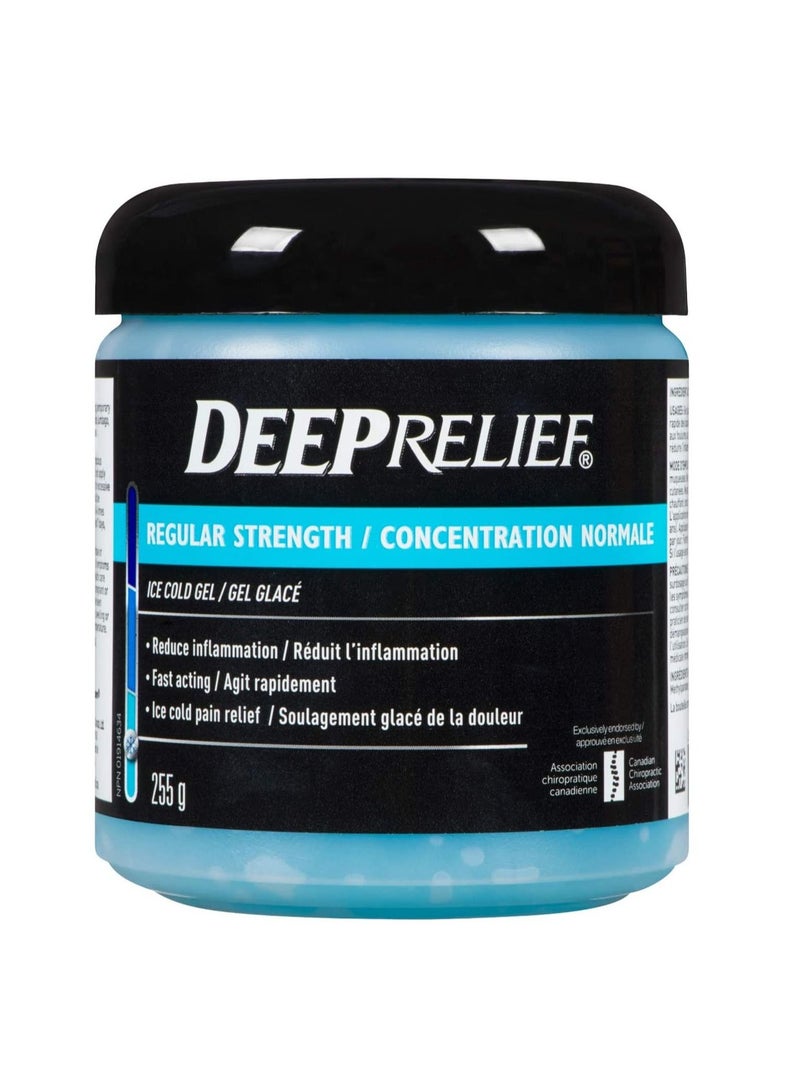 Deep Relief جل تخفيف الألم البارد العادي، يقلل الالتهاب، 255 جرام - Image 1