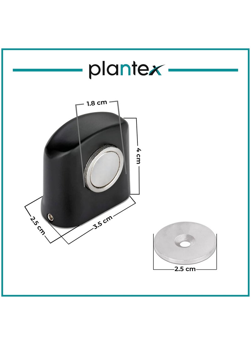 plantex Plantex Magnet Door StopperGate Stopper for Main DoorDoor Magnet StopperBathroom Door StopperOffice Door StopperHotel Door Stopper 193Black  - Image 4