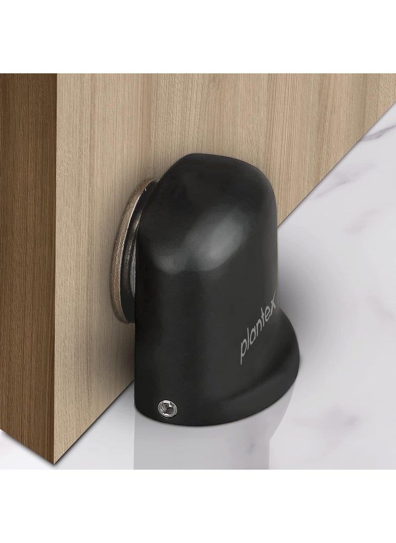 plantex Plantex Magnet Door StopperGate Stopper for Main DoorDoor Magnet StopperBathroom Door StopperOffice Door StopperHotel Door Stopper 193Black  - Image 1