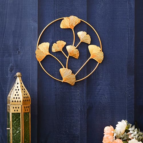 Webelkart Premium Gold Plated Decorative Metal Wall Hanging Art Decoration Item for Living Room| Wall Art for Hall | Wall Sculpture (8.5"X8") - Image 1