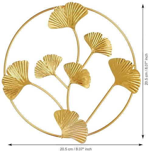 Webelkart Premium Gold Plated Decorative Metal Wall Hanging Art Decoration Item for Living Room| Wall Art for Hall | Wall Sculpture (8.5"X8") - Image 3