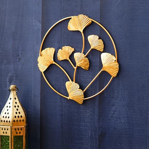 Webelkart Premium Gold Plated Decorative Metal Wall Hanging Art Decoration Item for Living Room| Wall Art for Hall | Wall Sculpture (8.5"X8") - Image 2