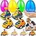 AMENON Jumbo 4 Pack 58 Inch Easter Eggs Filled with Press and Go Car Easter Toys Surprise Eggs for Kids Boys Toddlers Easter Basket Essential Stuffers Filled Easter Eggs with Toys for Party Favors Gifts - Image 2