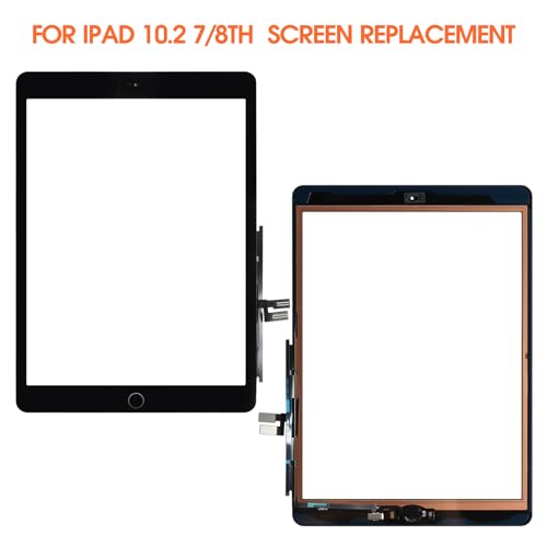 AGCUT for iPad 7th8th Generation Screen Replacement for iPad 102 A2270 A2428 A2197 A2200 Screen Replacement for iPad 8 Digitizer Touch Glass Sensor BlackHome ButtonInstallation Video - Image 3