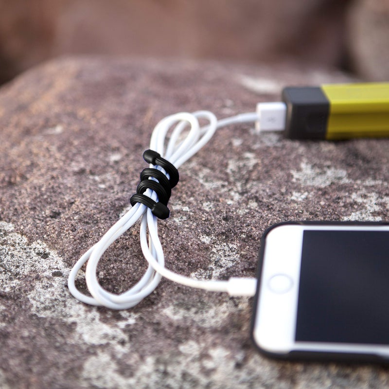 Nite Ize Original Gear Tie - 6-Inch Reusable Rubber Twist Tie - Reusable Gear Ties - Electric Cord Organizers - Twist Ties for Cords - Reusable Zip Ties - Black, 6-Inch, 12 Pack - Image 5