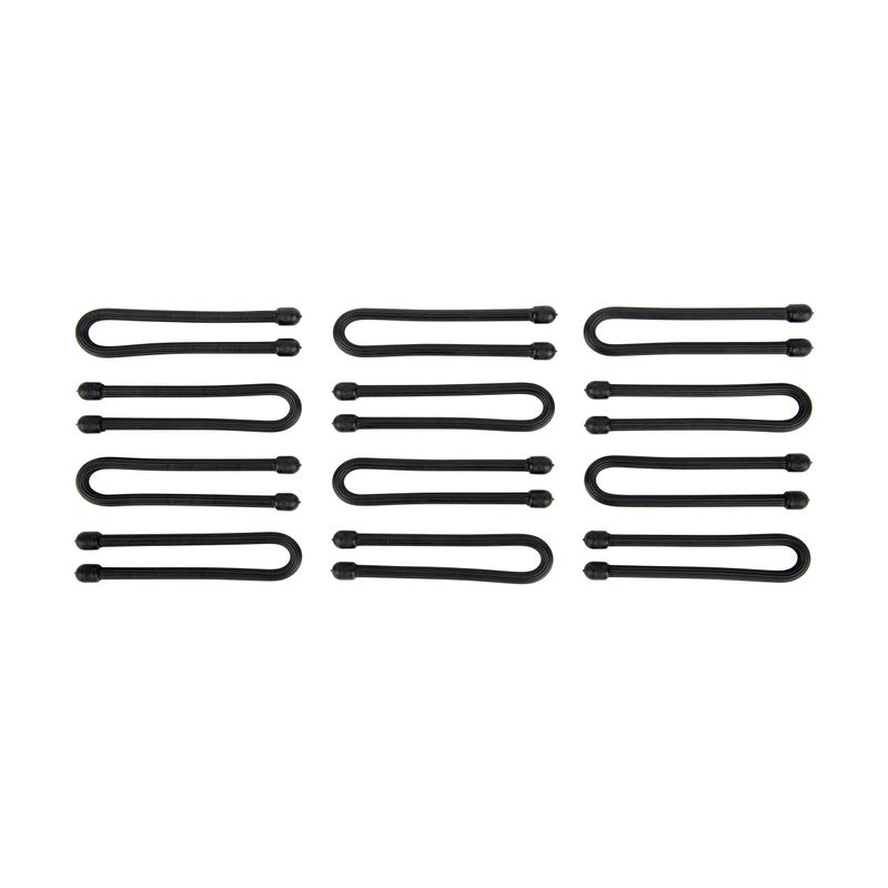 Nite Ize Original Gear Tie - 6-Inch Reusable Rubber Twist Tie - Reusable Gear Ties - Electric Cord Organizers - Twist Ties for Cords - Reusable Zip Ties - Black, 6-Inch, 12 Pack - Image 2