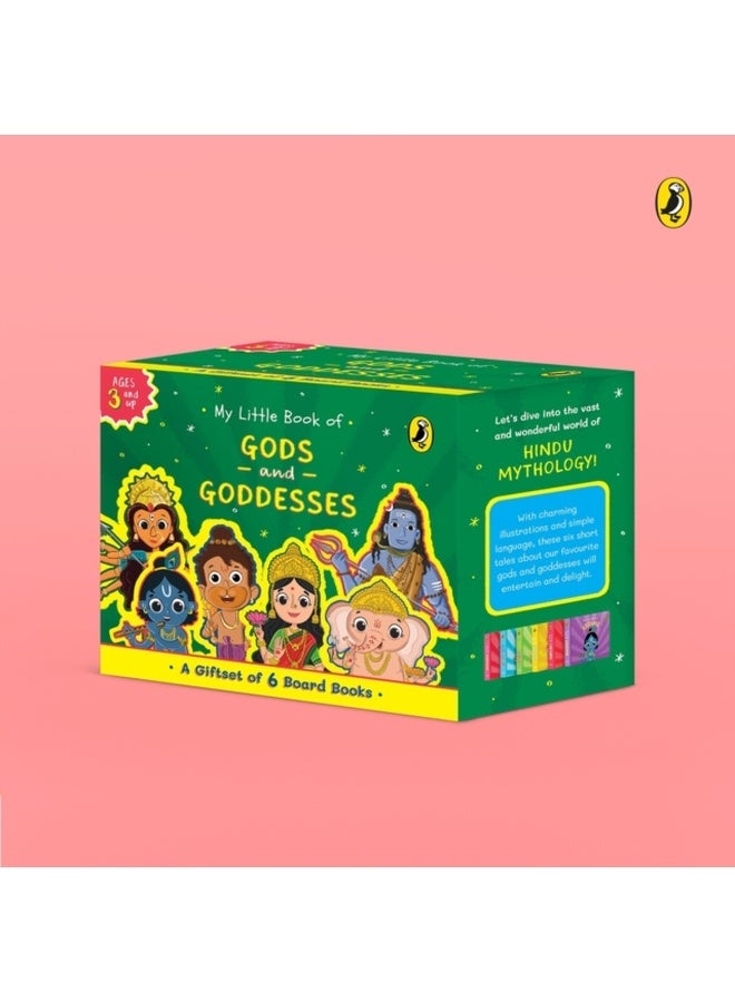 My Little Book of Gods and Goddesses Box Set | Illustrated board books on Hindu mythology: Krishna, Lakshmi, Ganesha, Shiva, Durga, Hanuman; for ages 3+ 